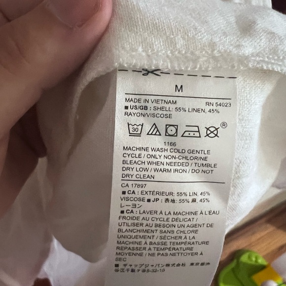 Banana Republic White Linen Dress BNWT Size Medium - Picture 3 of 3